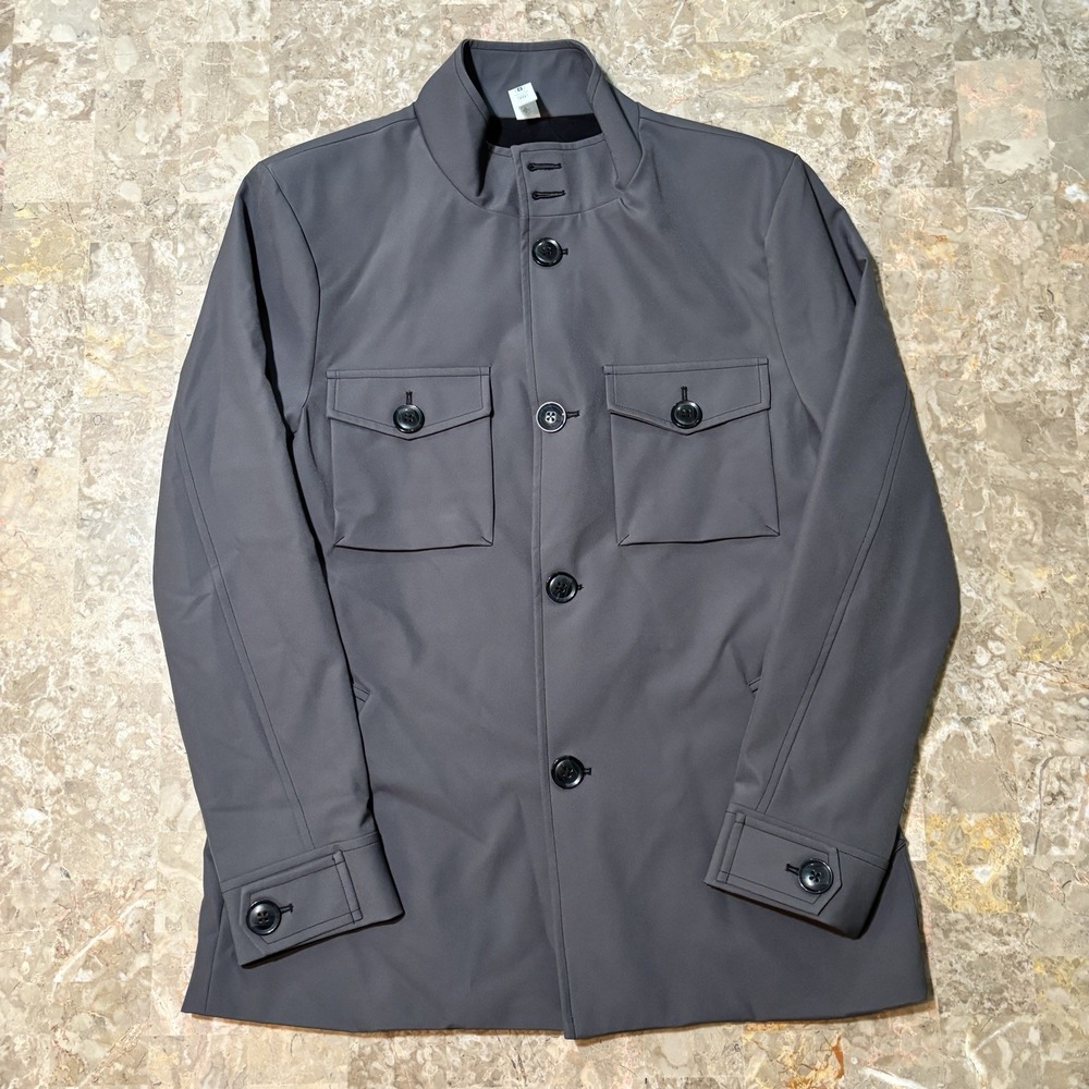 State and Liberty Field Utility Jacket Mens Medium Grey Performance Travel